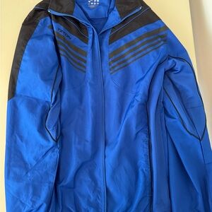 Tryon Men's Sporty Blue and Black Windbreaker